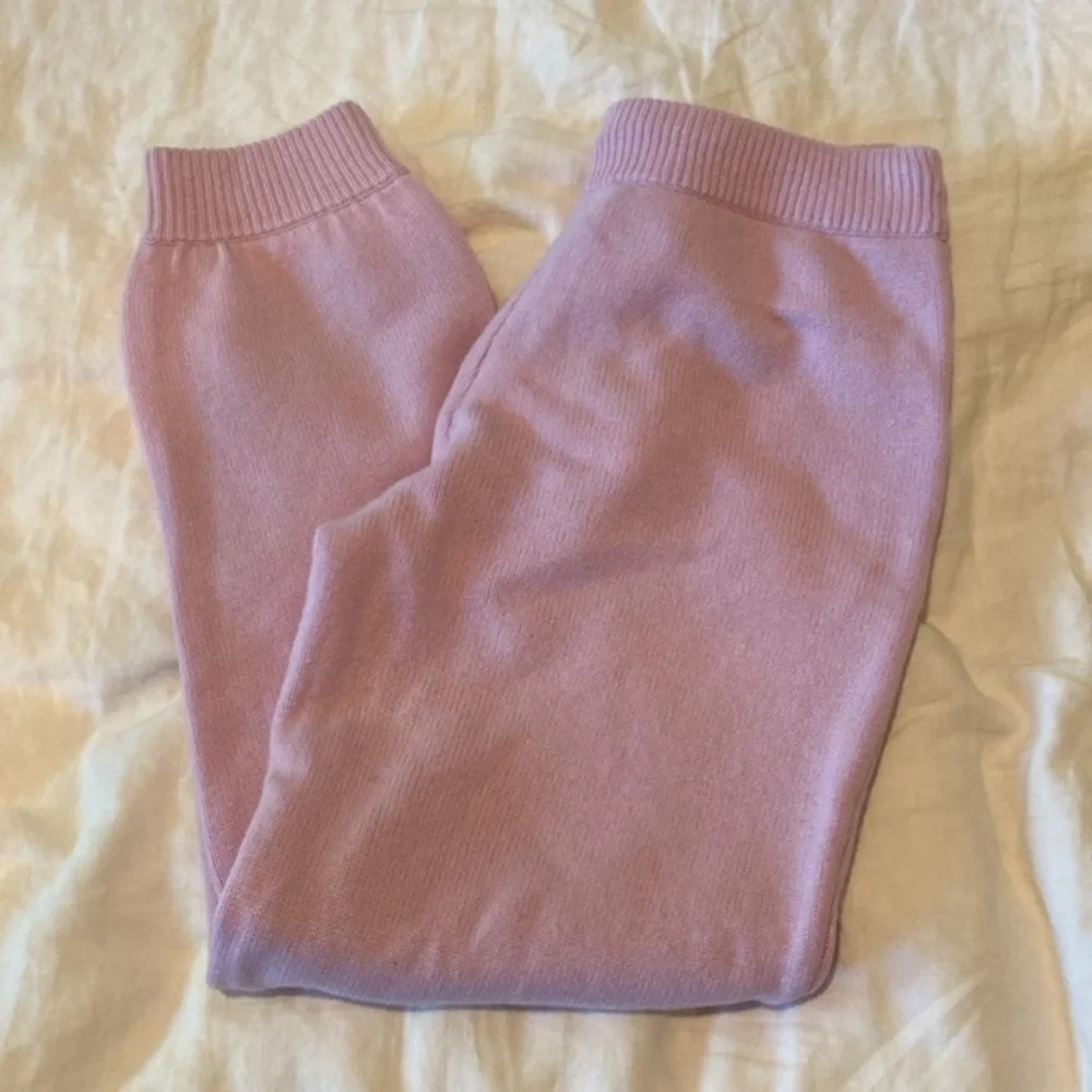 NWT Love Shack Fancy Tristan Pink Knit Sweat Pants/Joggers. Size XS. Cashmere. - Picture 12 of 15